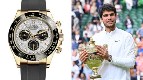 Carlos Alcaraz Wore a Rolex Daytona to Accept His Wimbledon 